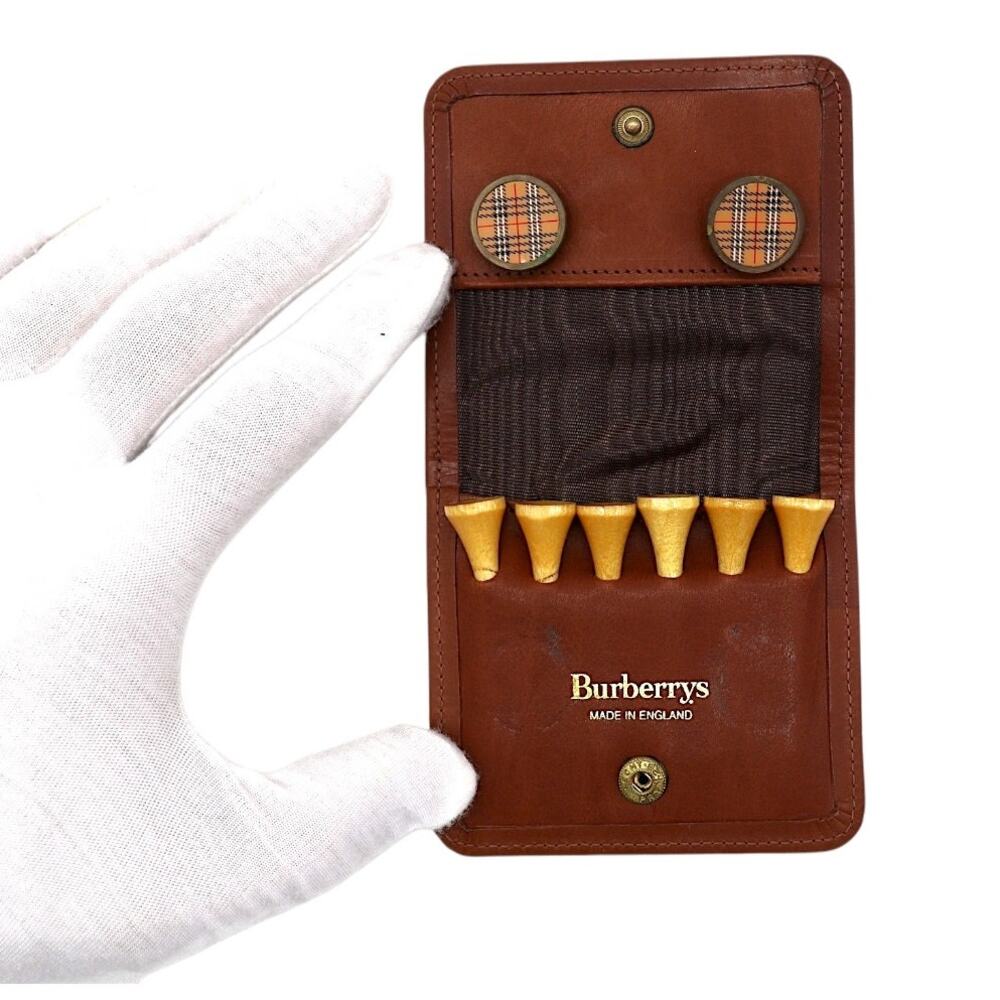 🔴 Burberry Vintage Golf Tee Wallet - Nova Haymarket Check - Picture 3 of 5